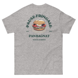 T-shirt “Pan Bagnat – Pause Fringale” |  Style bistrot avec Broderie “Souleu & Baieta”