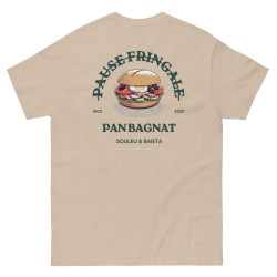T-shirt “Pan Bagnat – Pause Fringale” |  Style bistrot avec Broderie “Souleu & Baieta”