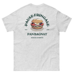T-shirt “Pan Bagnat – Pause Fringale” |  Style bistrot avec Broderie “Souleu & Baieta”