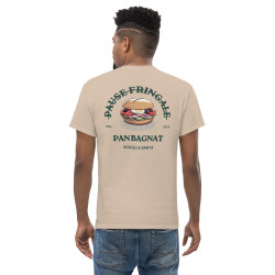 T-shirt “Pan Bagnat – Pause Fringale” |  Style bistrot avec Broderie “Souleu & Baieta”