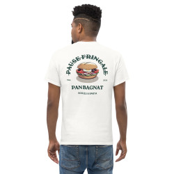 T-shirt “Pan Bagnat – Pause Fringale” |  Style bistrot avec Broderie “Souleu & Baieta”