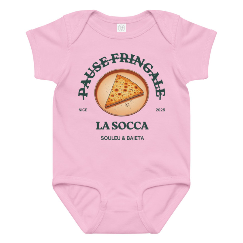 Body Bébé "La Socca – Pause Fringale" La Gastronomie Niçoise Body Bébé "La Socca – Pause Fringale" La Gastronomie Niçoise