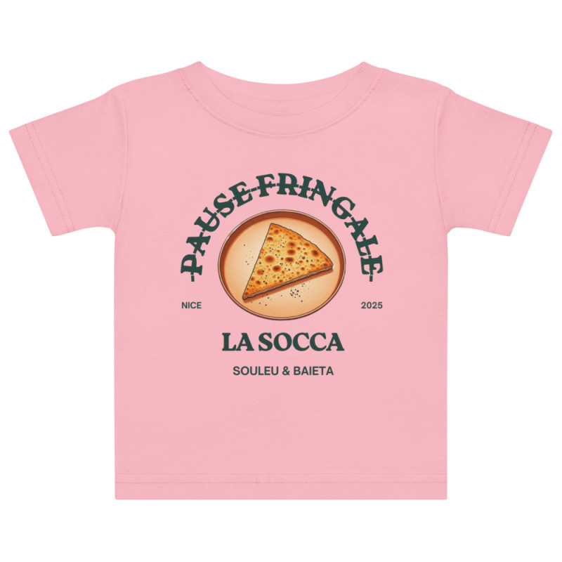 T-shirt Bébé "La Socca – Pause Fringale" Gastronomie Niçoise T-shirt Bébé "La Socca – Pause Fringale" Gastronomie Niçoise