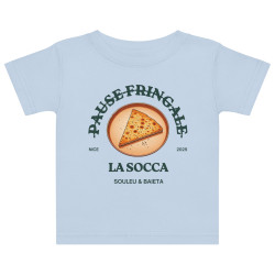 T-shirt Bébé "La Socca – Pause Fringale" Gastronomie Niçoise