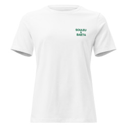 T-shirt Femme "La Socca – Pause Fringale" avec broderie Souleu & Baieta