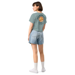 Crop Top "La Socca – Pause Fringale" avec Broderie Souleu & Baieta