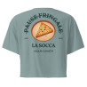 Crop Top "La Socca – Pause Fringale" avec Broderie Souleu & Baieta