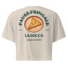 Crop Top "La Socca – Pause Fringale" avec Broderie Souleu & Baieta