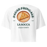 Crop Top "La Socca – Pause Fringale" avec Broderie Souleu & Baieta