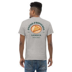 T-shirt "La Socca – Pause Fringale" avec broderie Souleu & Baieta