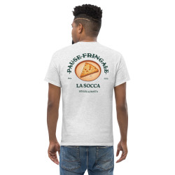 T-shirt "La Socca – Pause Fringale" avec broderie Souleu & Baieta