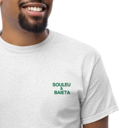 T-shirt "La Socca – Pause Fringale" avec broderie Souleu & Baieta
