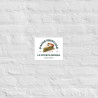Affiche "La tourta de Blea – Pause Fringale" – Style Bistrot Nissart