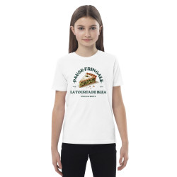 T-shirt enfant  "La tourta de Blea - Pause Fringale" Style Bistrot Nissart