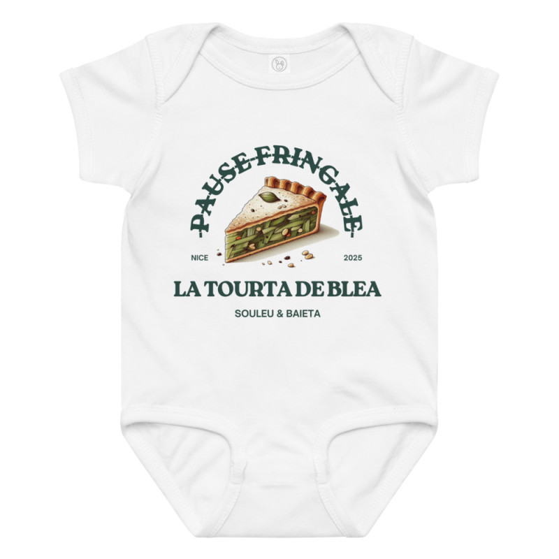 Body bébé « La tourta de Blea - Pause Fringale » Style Bistrot Nissart Body bébé « La tourta de Blea - Pause Fringale » Style Bistrot Nissart