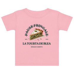 T-shirt bébé "La tourta de Blea – Pause Fringale" – Douceur, style et tradition niçoise