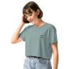 Crop top La Tourta De Blea - Pause Fringale avec brodure - Délice de Nice