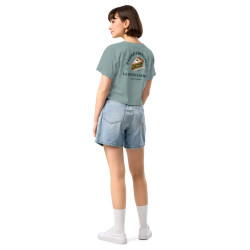 Crop top La Tourta De Blea - Pause Fringale avec brodure - Délice de Nice