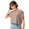 Crop top La Tourta De Blea - Pause Fringale avec brodure - Délice de Nice