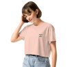 Crop top La Tourta De Blea - Pause Fringale avec brodure - Délice de Nice