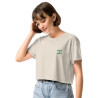 Crop top La Tourta De Blea - Pause Fringale avec brodure - Délice de Nice