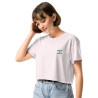 Crop top La Tourta De Blea - Pause Fringale avec brodure - Délice de Nice