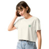 Crop top La Tourta De Blea - Pause Fringale avec brodure - Délice de Nice