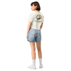 Crop top La Tourta De Blea - Pause Fringale avec brodure - Délice de Nice