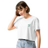 Crop top La Tourta De Blea - Pause Fringale avec brodure - Délice de Nice