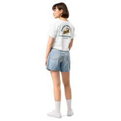Crop top La Tourta De Blea - Pause Fringale avec brodure - Délice de Nice