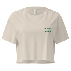 Crop top La Tourta De Blea - Pause Fringale avec brodure - Délice de Nice