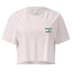 Crop top La Tourta De Blea - Pause Fringale avec brodure - Délice de Nice