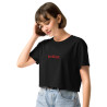 Crop top "Estrasse" — L'élégance du style, l'insolence du mot