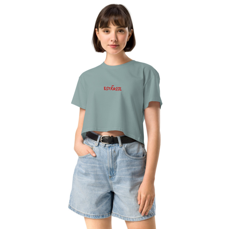 Crop top "Estrasse" — L'élégance du style, l'insolence du mot Crop top "Estrasse" — L'élégance du style, l'insolence du mot