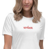T-shirt femme  "Estrasse" — Douceur assumée, caractère affirmé