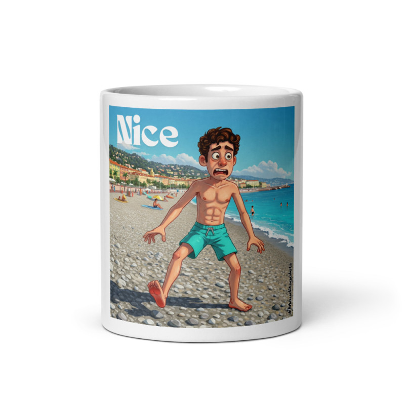 Mug céramique Nice: l'humour piquant de la Côte d'Azur, à servir chaud ou froid | Maudits Galets Mug céramique Nice: l'humour piquant de la Côte d'Azur, à servir chaud ou froid | Maudits Galets