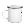 Mug émaillé "Souleu & Baieta – Nice" | Illustration cœur rigolo