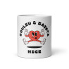 Mug céramique "Souleu & Baieta – Nice" | Illustration cœur rigolo