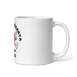 Mug céramique "Souleu & Baieta – Nice" | Illustration cœur rigolo
