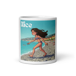 Mug céramique  "Nice – MauditsGalets" | Humour niçois à emporter partout !