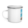 Mug émaillé "Nice – Maudits Galets" | Pour les amateurs de soleil… et de douleurs plantaires !