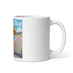 Mug céramique "Nice – Maudits Galets" | Pour les amateurs de soleil… et de douleurs plantaires !