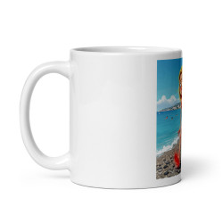 Mug céramique "Nice – Maudits Galets" | Pour les amateurs de soleil… et de douleurs plantaires !