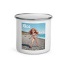 Mug émaillé "Maudits Galets" de Nice ! Souvenir incontournable de la Côte d’Azur