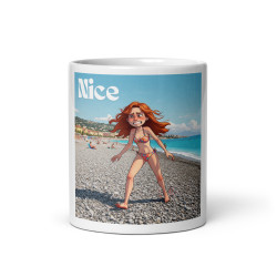 Mug céramique "Maudits Galets" de Nice ! Souvenir incontournable de la Côte d’Azur