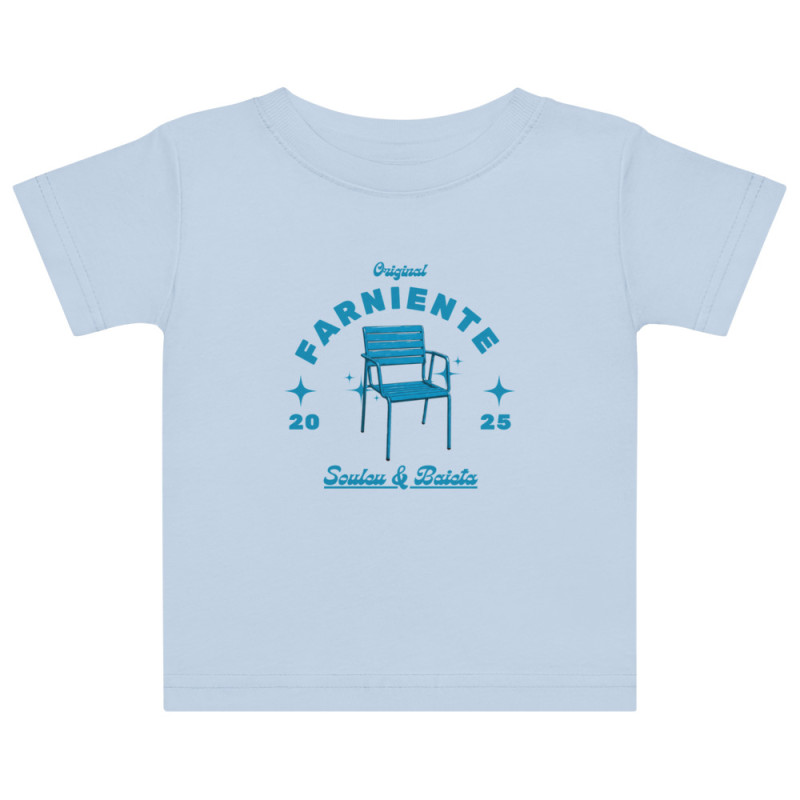 T-shirt bébé “Farniente” – Souleu & Baieta – L’icône niçoise pour les tout-petits T-shirt bébé “Farniente” – Souleu & Baieta – L’icône niçoise pour les tout-petits