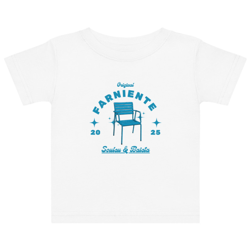 T-shirt bébé “Farniente” – Souleu & Baieta – L’icône niçoise pour les tout-petits T-shirt bébé “Farniente” – Souleu & Baieta – L’icône niçoise pour les tout-petits