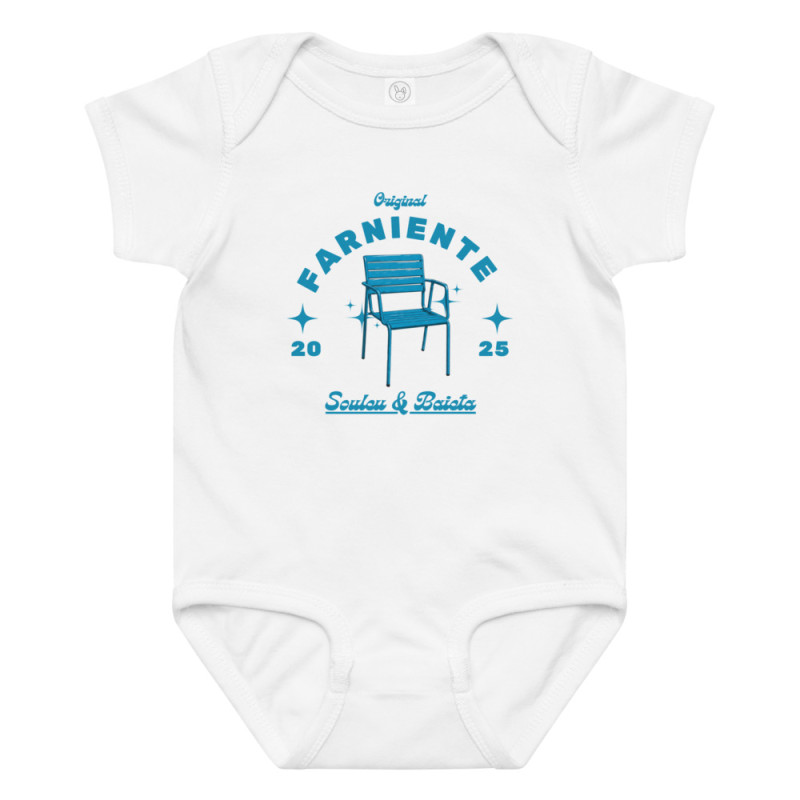 Body bébé “Farniente” – Souleu & Baieta – L’élégance niçoise dès la naissance Body bébé “Farniente” – Souleu & Baieta – L’élégance niçoise dès la naissance