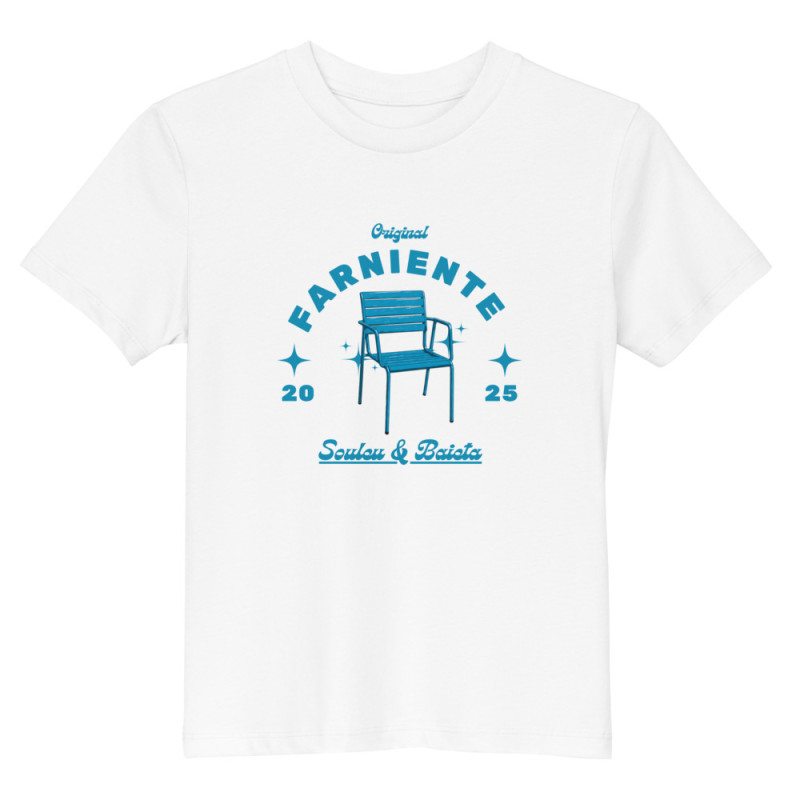T-shirt enfant “Farniente” – Souleu & Baieta – L’esprit de la Promenade des Anglais T-shirt enfant “Farniente” – Souleu & Baieta – L’esprit de la Promenade des Anglais