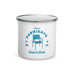 Mug émaillé “Farniente” – Souleu & Baieta – L’esprit niçois en plein air